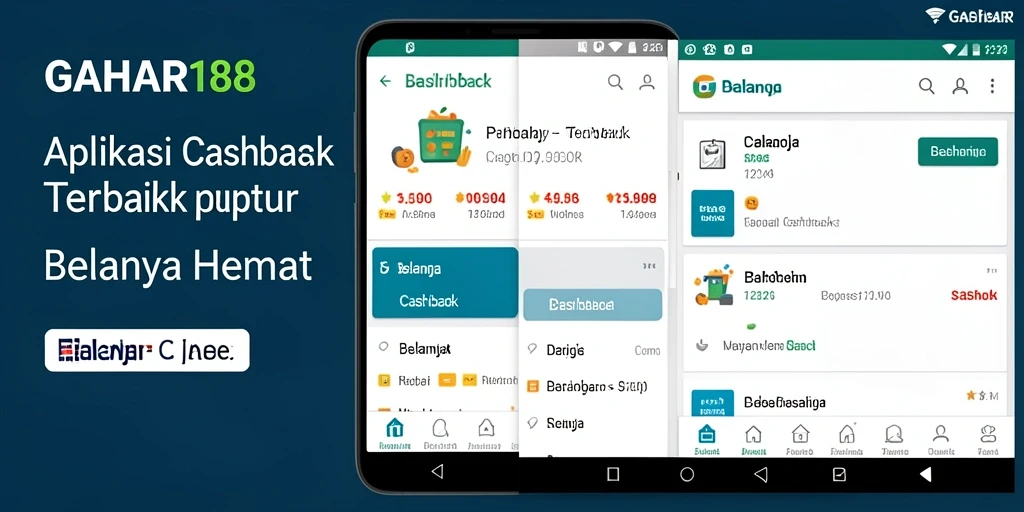 Tampilan antarmuka pengguna GAHAR188 dengan fitur Cashback yang menarik.