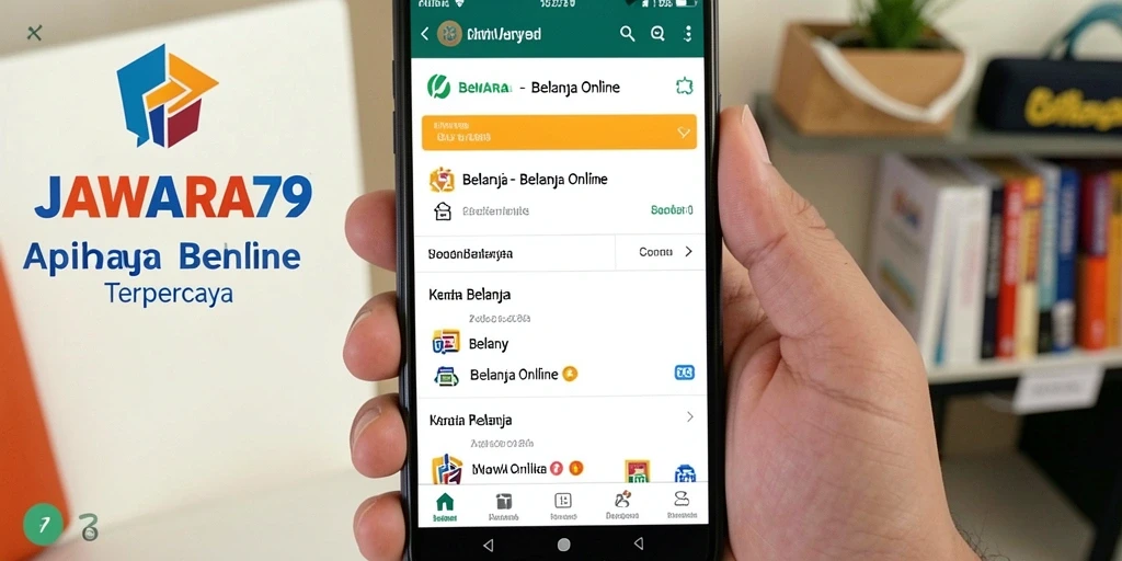 Tampilan antarmuka JAWARA79 saat belanja online.