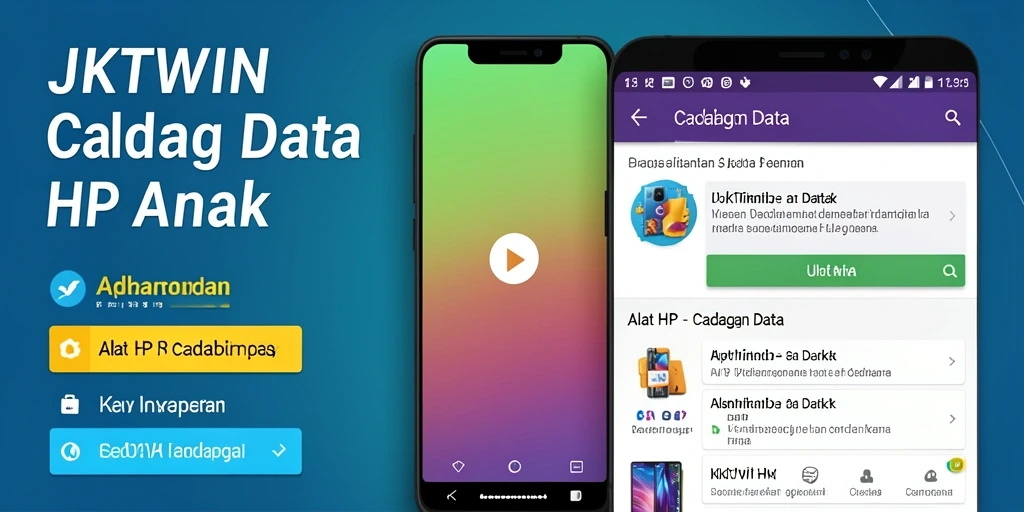 Tampilan antarmuka JKTWIN yang sederhana dan fungsional untuk cadangan data.