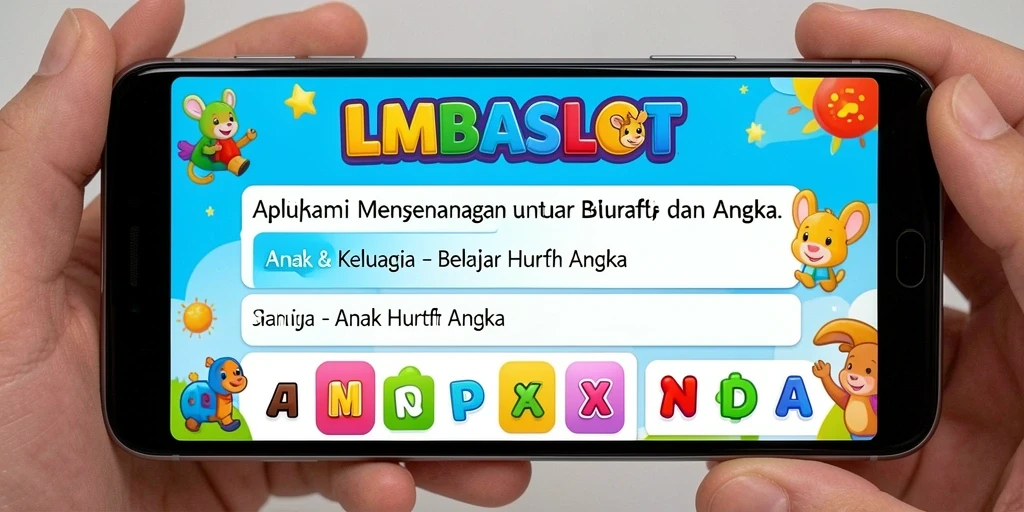 Antarmuka LMBASLOT yang menarik dan interaktif untuk belajar.